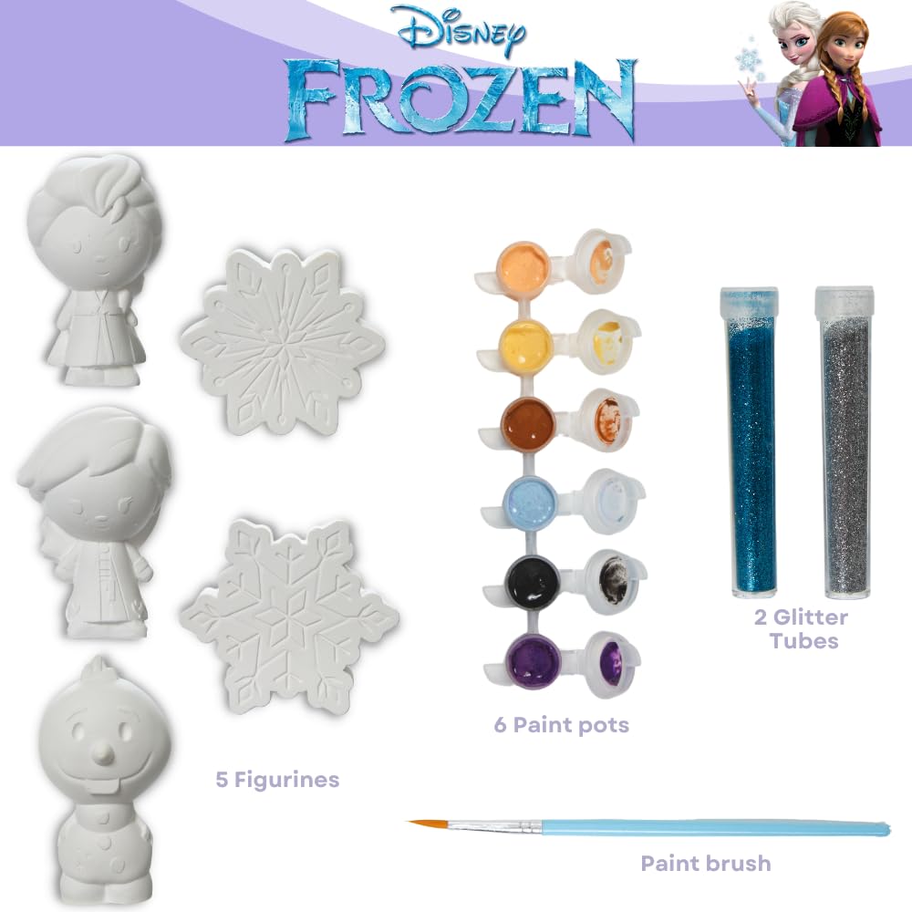 Elsa figurine being painted with the Innovative Designs kit.