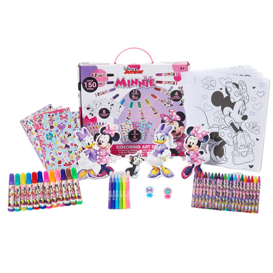 Innovative Designs Disney Minnie Mouse coloring art set packaging for on-the-go creativity.