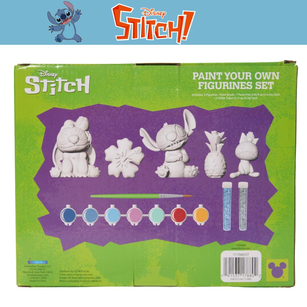 Innovative Designs paintbrush included for precise, beginner-friendly painting.