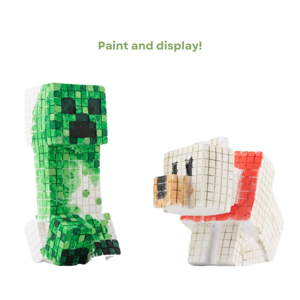 Innovative Designs kids painting activity featuring Minecraft figures for imaginative play
