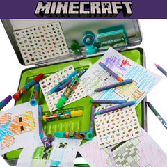 Innovative Designs Minecraft deluxe activity set temporary tattoos for playful body art.
