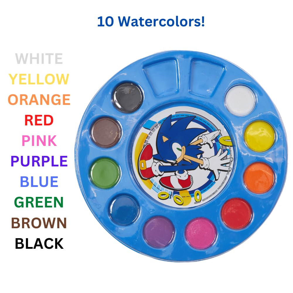 Innovative Designs Sonic watercolors and crayons brighten kids artwork