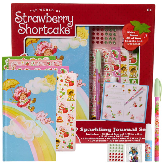 Innovative Designs Strawberry Shortcake Sparkle Journal front cover enhances creativity for kids
