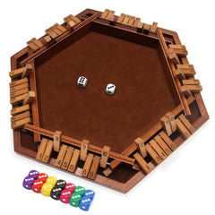 INNOVJOPRO Shut The Box wooden cover highlighting premium construction for long-lasting game nights.