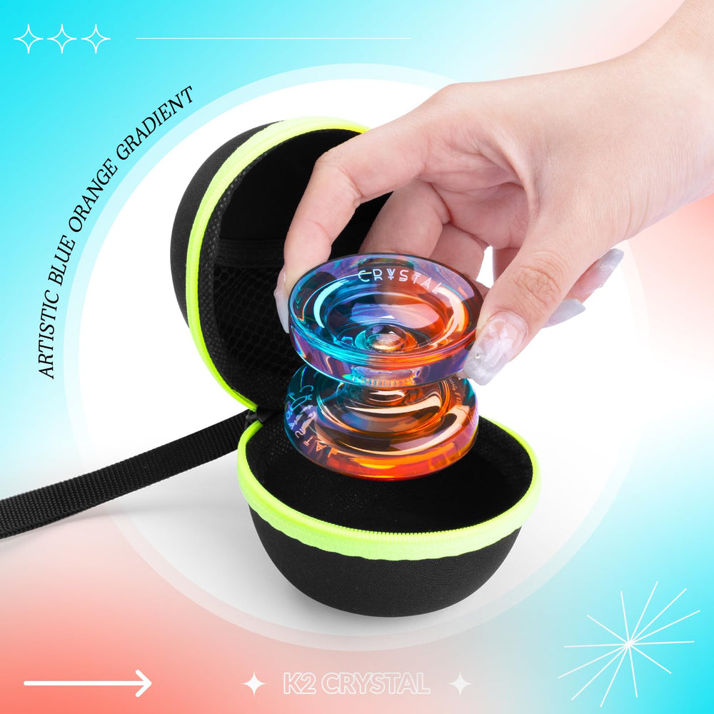 INOVASHON Yoyo K2 Crystal dual-mode bearing enables smooth switch to unresponsive tricks.