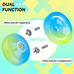 INOVASHON Yoyo K2 Crystal spin balance enabling long spins and reliable returns