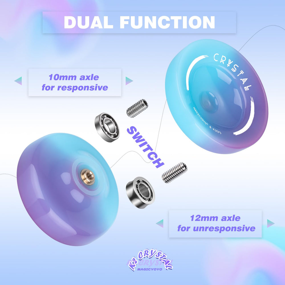 INOVASHON Yoyo K2 unresponsive bearing delivers longer spins for advanced play.
