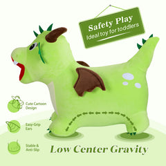 INPANY Bouncy Dragon Hopper child riding image highlights portable indoor outdoor fun