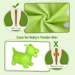 INPANY Bouncy Dragon Hopper plush cover detail emphasizes soft inviting textures