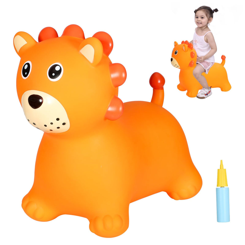INPANY Bouncy Horse front view for playful safari playtime