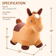 INPANY bouncy horse suitable for indoor and outdoor use in playtime.