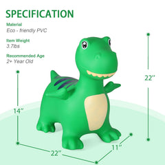 INPANY Bouncy Horse inflation process illustration showing easy setup