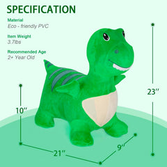 INPANY Dinosaur Hopper inflation process enables quick setup and easy storage.