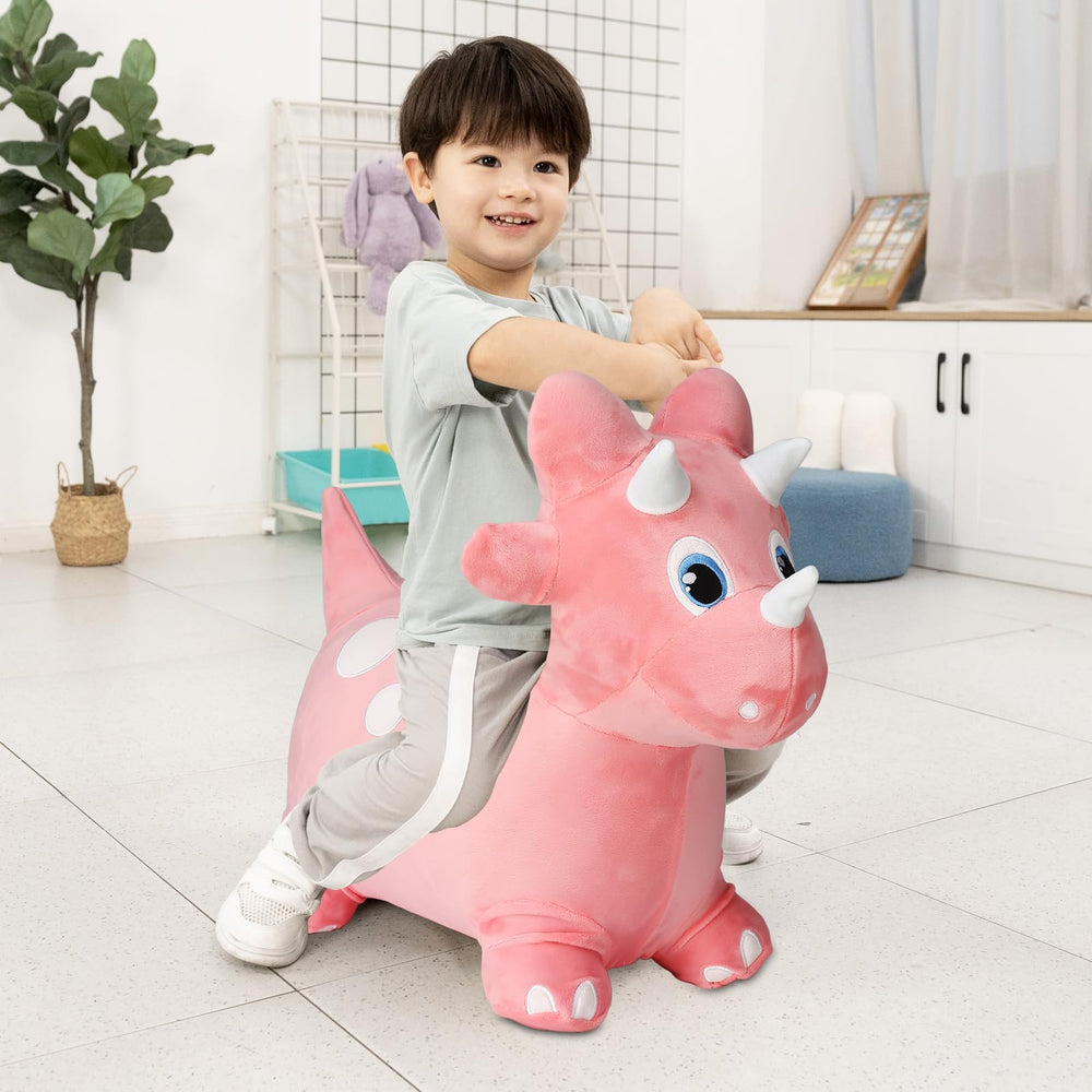 INPANY pink outdoor dino-playtime ideal for 2–4 year olds.