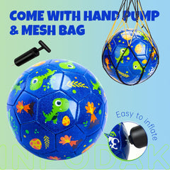 INPODAK Dinosaur Soccer Ball for indoor or outdoor play to burn energy safely.