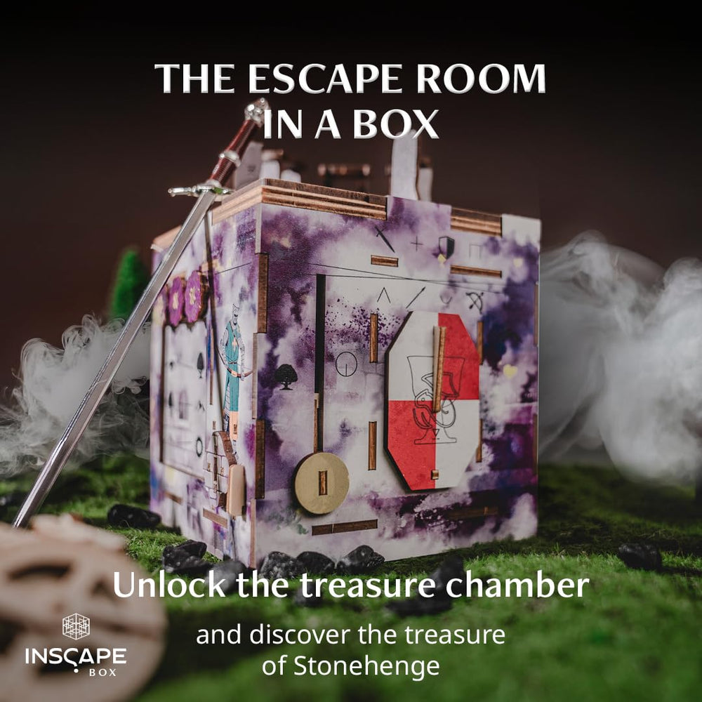 INSCAPE Cluebox for adults offers a challenging, engaging brain teaser.