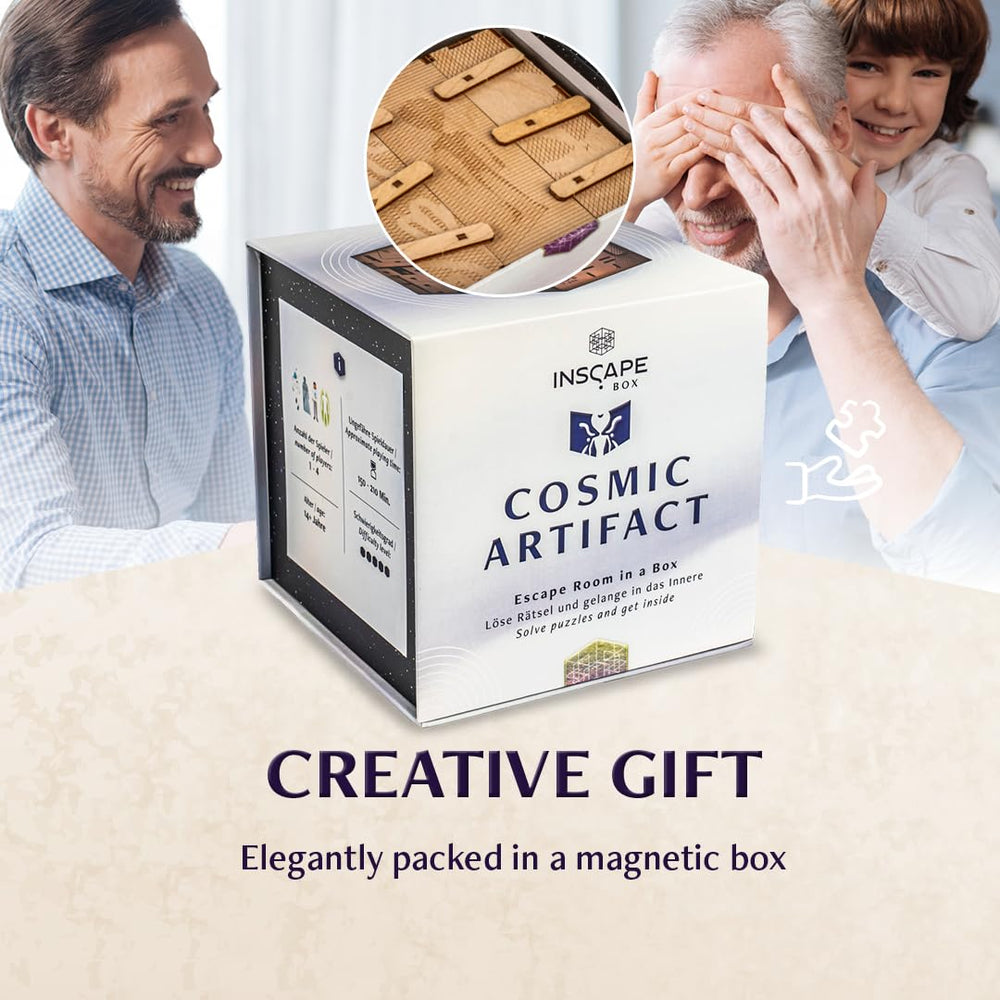 INSCAPE Cosmic Artifact Puzzle Box gift-ready packaging makes a memorable present for puzzle fans.