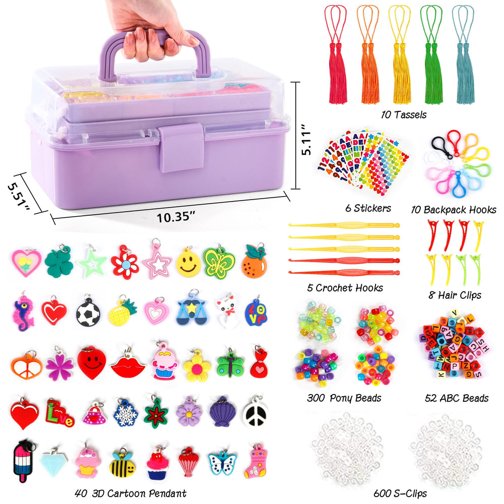 INSCRAFT 28-color rubber bands for mix-and-match loom designs