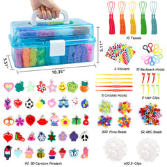 INSCRAFT blue three-layer container showing organized storage