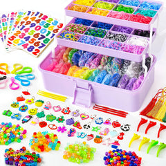 INSCRAFT rubber bands set in vibrant colors for versatile loom creations