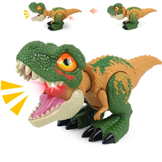 INSFUN electric dinosaur toy head extends for immersive play