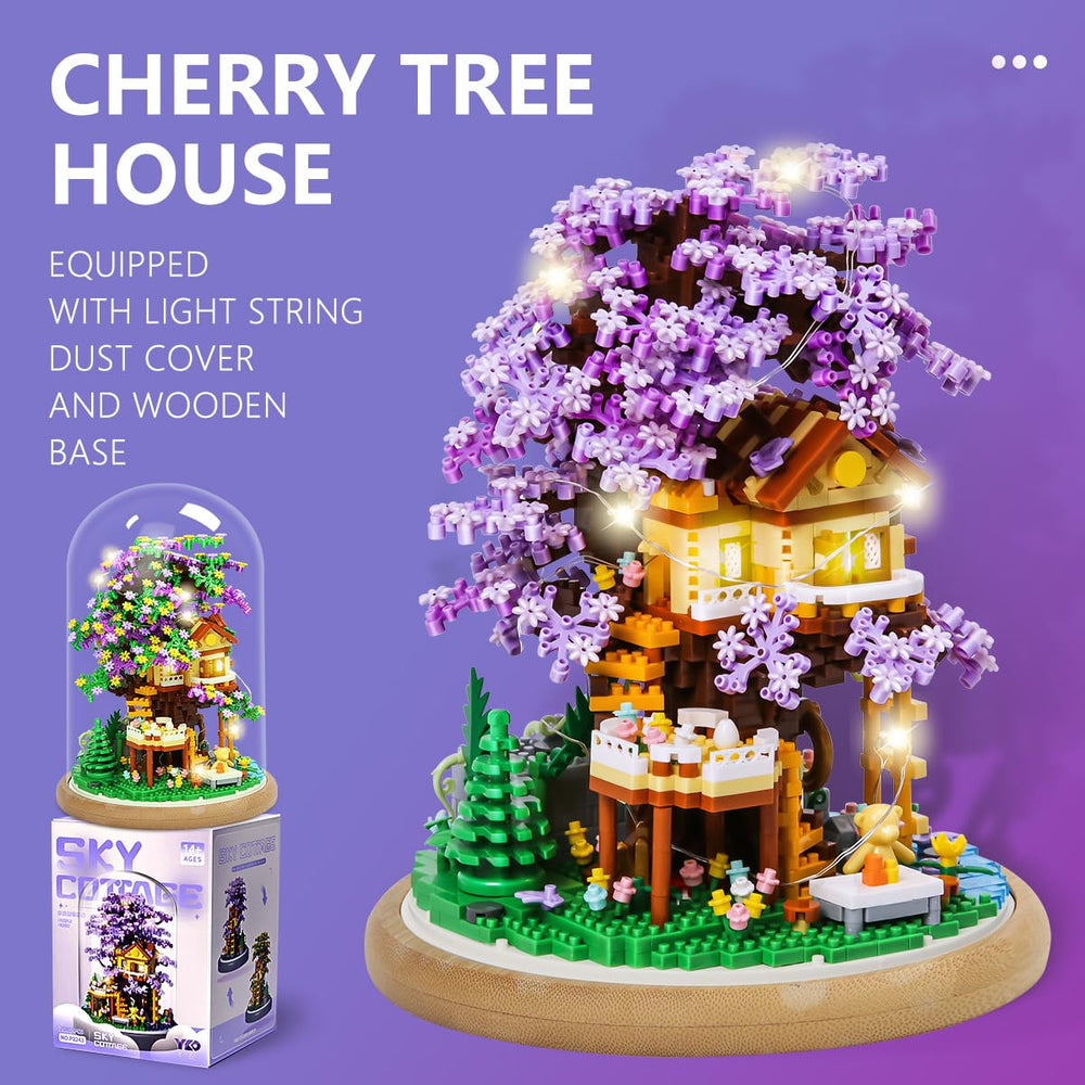 Durable building blocks ensure lasting assembly and an elegant bonsai-inspired piece.