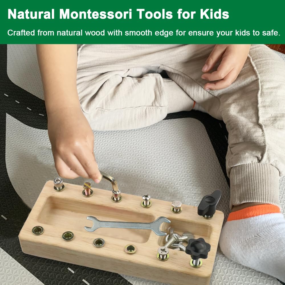 Inslat sensory learning board with tools to boost focus and motor skills.
