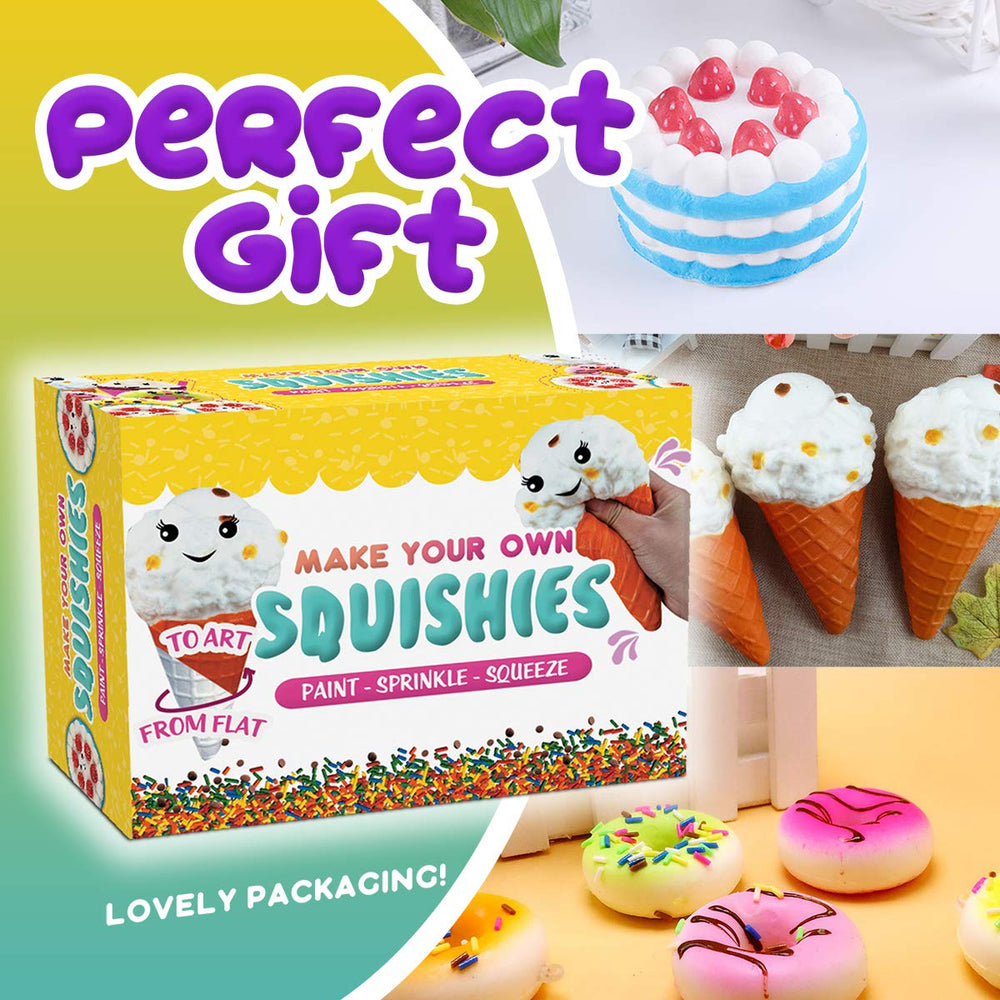 Insnug Paint Your Own Squishies Kit – glitter sprinkles add sparkle during craft time