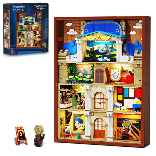 INSOON Artworks frame brick assembly showing detailed build for creative activity
