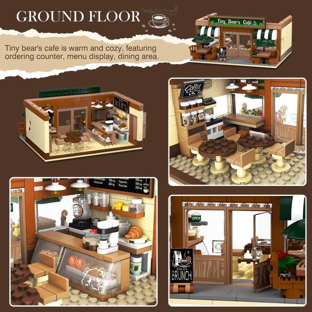 INSOON City Coffee House Building Set coffee bar focus on ordering and dining play