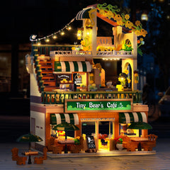 INSOON City Coffee House Building Set top floor swing and stage for performances