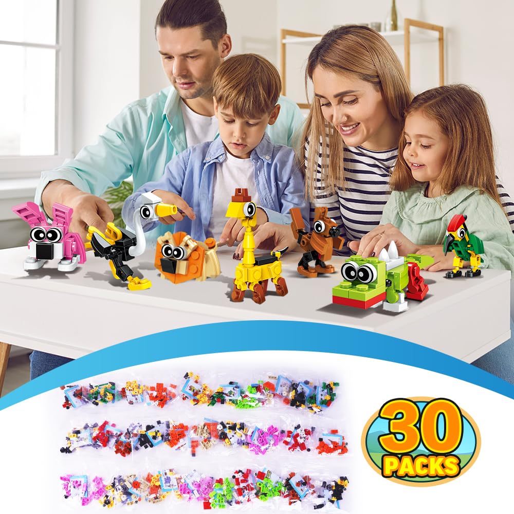 INSOON colorful animal buildables show varied pieces for engaging play.