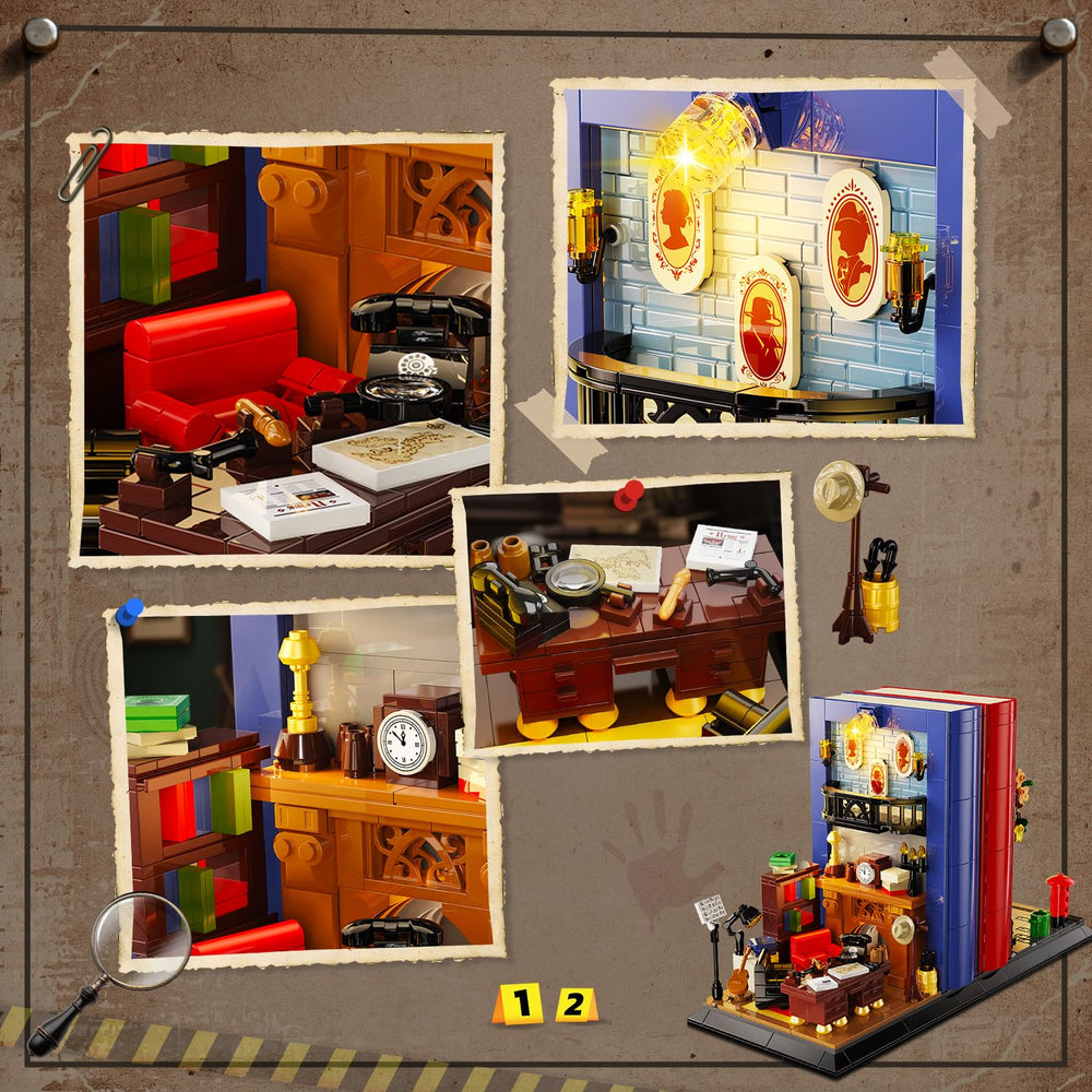Insoon Detective Bookend 1241-Pieces Kit emphasizes premium build quality