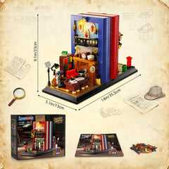 Insoon Detective Bookend Shelf Display enhances home decor appeal
