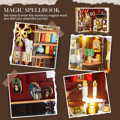 INSOON Magic Book Nook interior potion bottles detail sparks imagination.