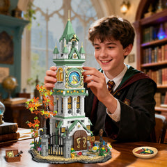 INSOON Magic Clock Tower LED lighting bathes details in warm glow for cozy evenings