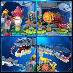 INSOON coral reef accents add color and depth to the display