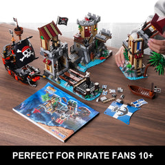 INSOON pirate castle rooftop cannons add action-ready drama to battles.