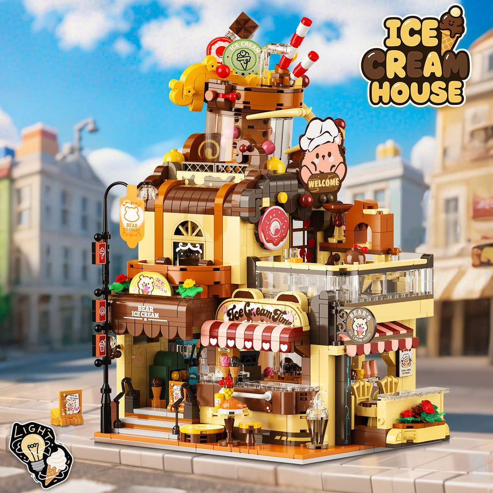 INSOON Step-by-step build process shown through brick assembly.