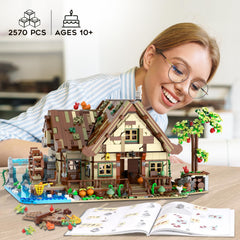 INSOON Wood Cabin Building Set 2570 pieces for a satisfying build