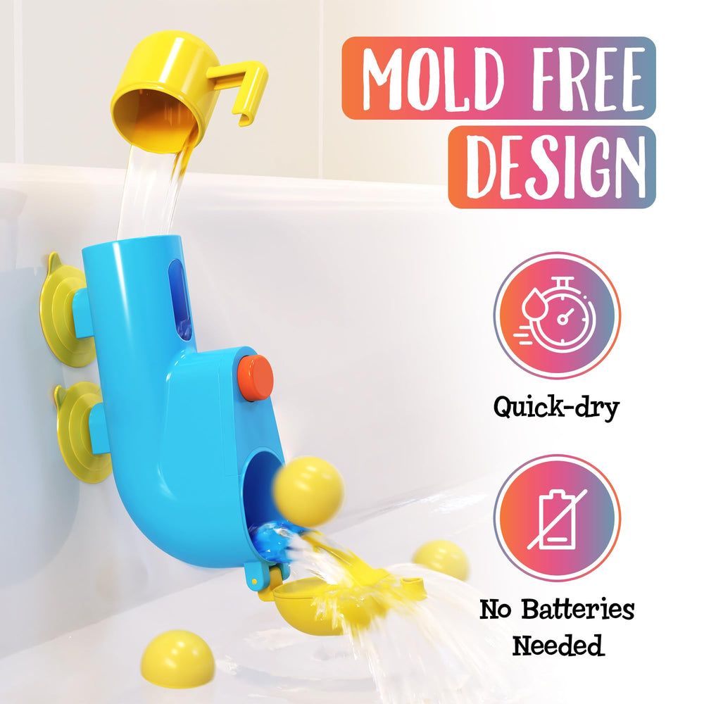 Inspiration Play Fill N' Splash Submarine compact-durable for travel or small tubs.