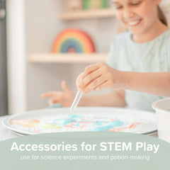 Inspire My Play natural color droppers in water play and color mixing