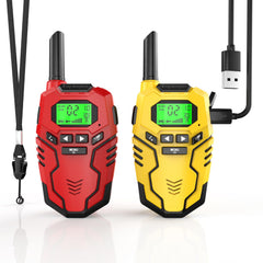 Inspireyes walkie talkies for kids with rechargeable battery for extended play.