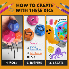 Insplore Art Dice beech wood dice offer durable craft for repeated sketch sessions.