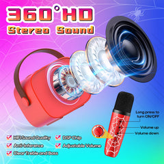 Instiwitt mini karaoke battery life supports long singing sessions on the go.