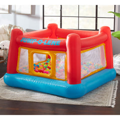 Intex Jump-O-Lene material label closeup highlights phthalate-free PVC safety