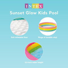 Intex Kiddie Pool Sunset Glow easy setup illustration