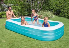 Intex Swim Center pool 22-inch depth provides a comfortable splash zone