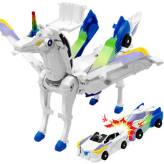 Intoypad unicorn collision car blue, durable ABS plastic for active play.