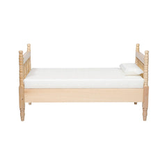 Inusitus dollhouse bed pillow cream enhances cozy bedroom vibe for 1/12 scale dolls.